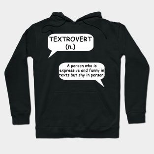 Textrovert - Typography Design Hoodie